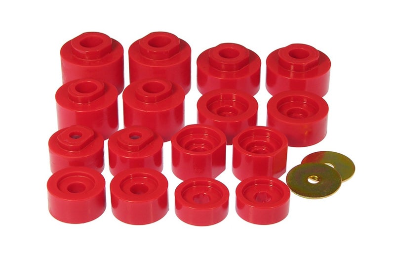 Prothane 6-116 Sport Track Body Mount, Red